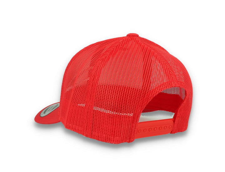 Red Trucker Cap Retro - Yupoong 6606 - LOKK