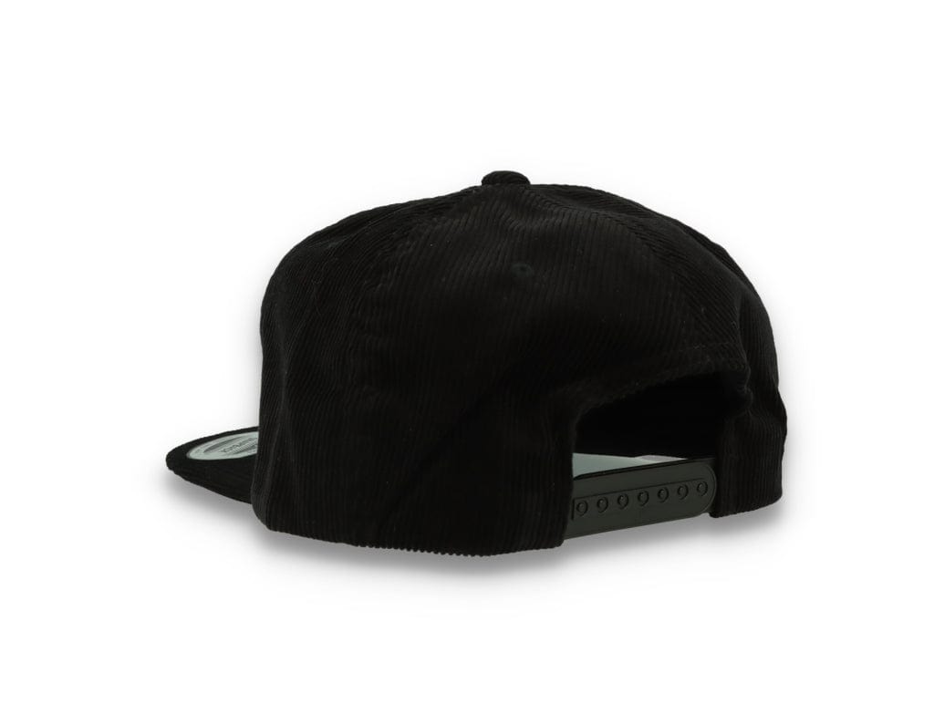 Yupoong 6508 Premium Corduroy Snapback Black - LOKK