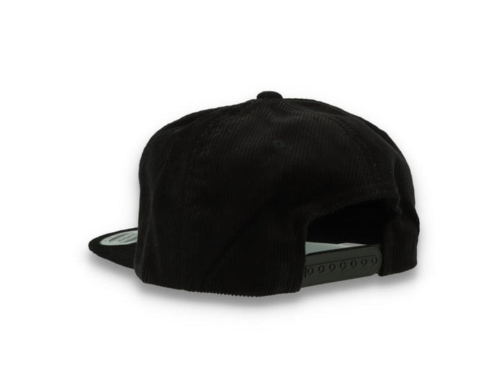 Yupoong 6508 Premium Corduroy Snapback Black - LOKK