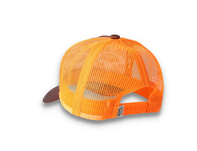 Von Dutch Trucker Cap Satin Brown/Orange