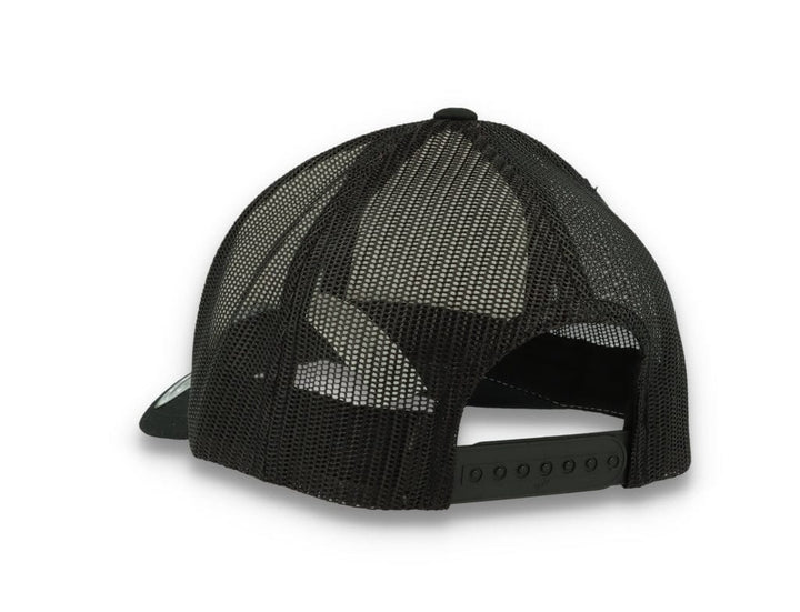 Black/White Trucker Cap White Front/Black Mesh Retro - Yupoong 6606CF - LOKK