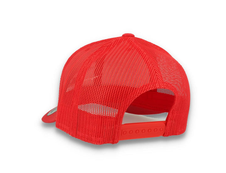 Red Trucker Cap Retro - Yupoong 6606 - LOKK