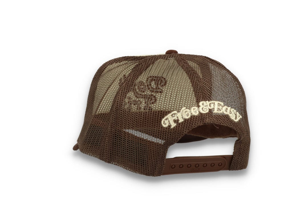Trucker Cap Free & Easy Don't Trip Tan/Brown - LOKK