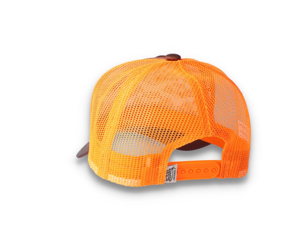 Von Dutch Trucker Cap Satin Brown/Orange - LOKK