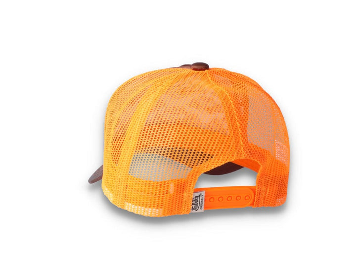 Von Dutch Trucker Cap Satin Brown/Orange - LOKK