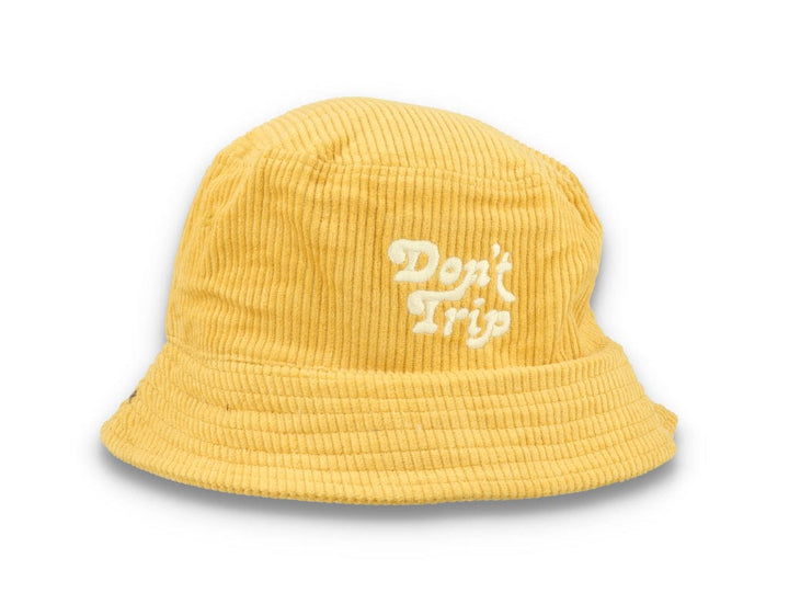 Bucket Hat Gold Free & Easy Don't Trip Fat Corduroy - LOKK