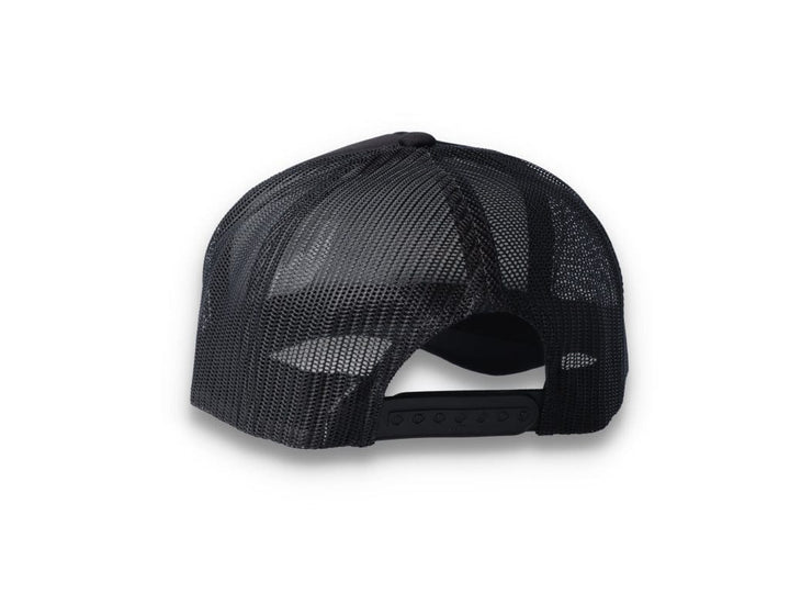 Black Trucker Cap Foam Curved Visor 6005FC - Yupoong - LOKK