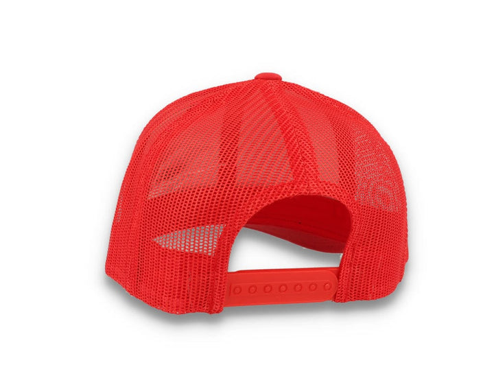 Red Trucker Cap Retro - Yupoong 6606 - LOKK