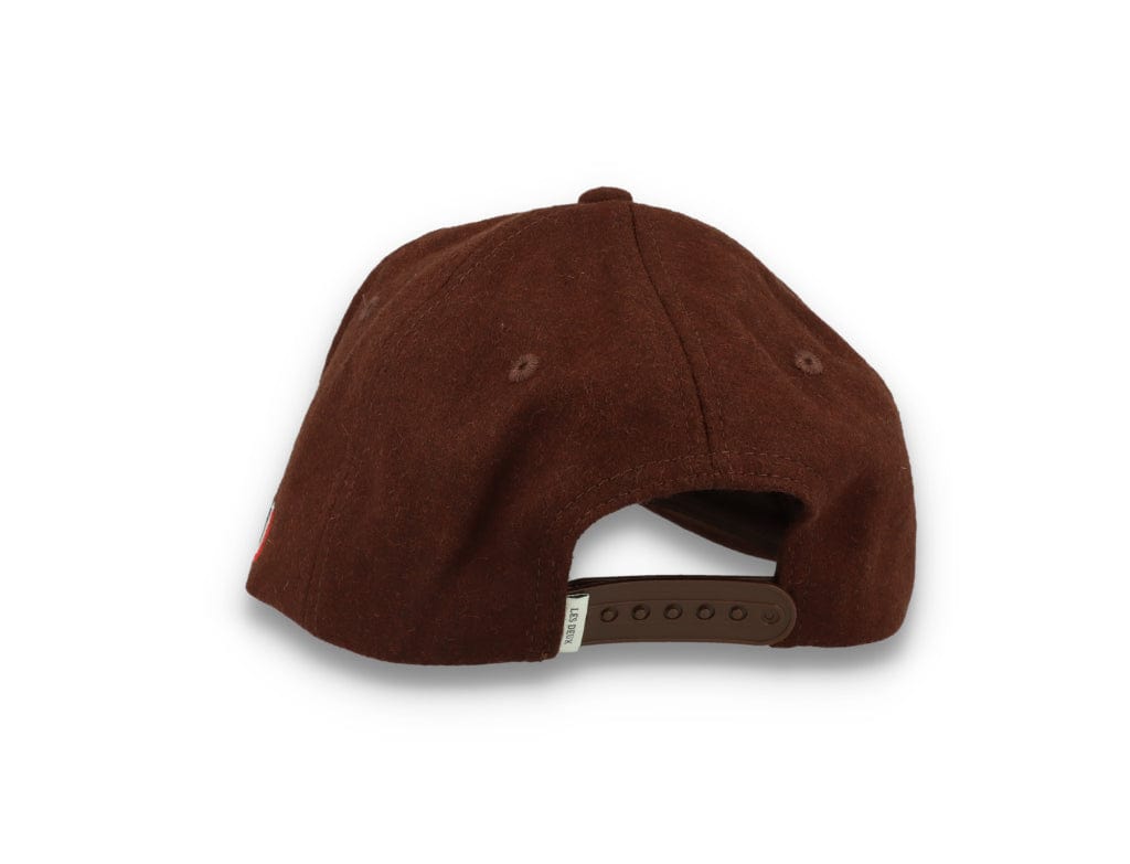 Wool II Baseball Cap Coffee Brown/Ivory - LOKK