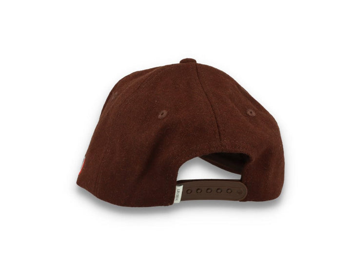 Wool II Baseball Cap Coffee Brown/Ivory - LOKK