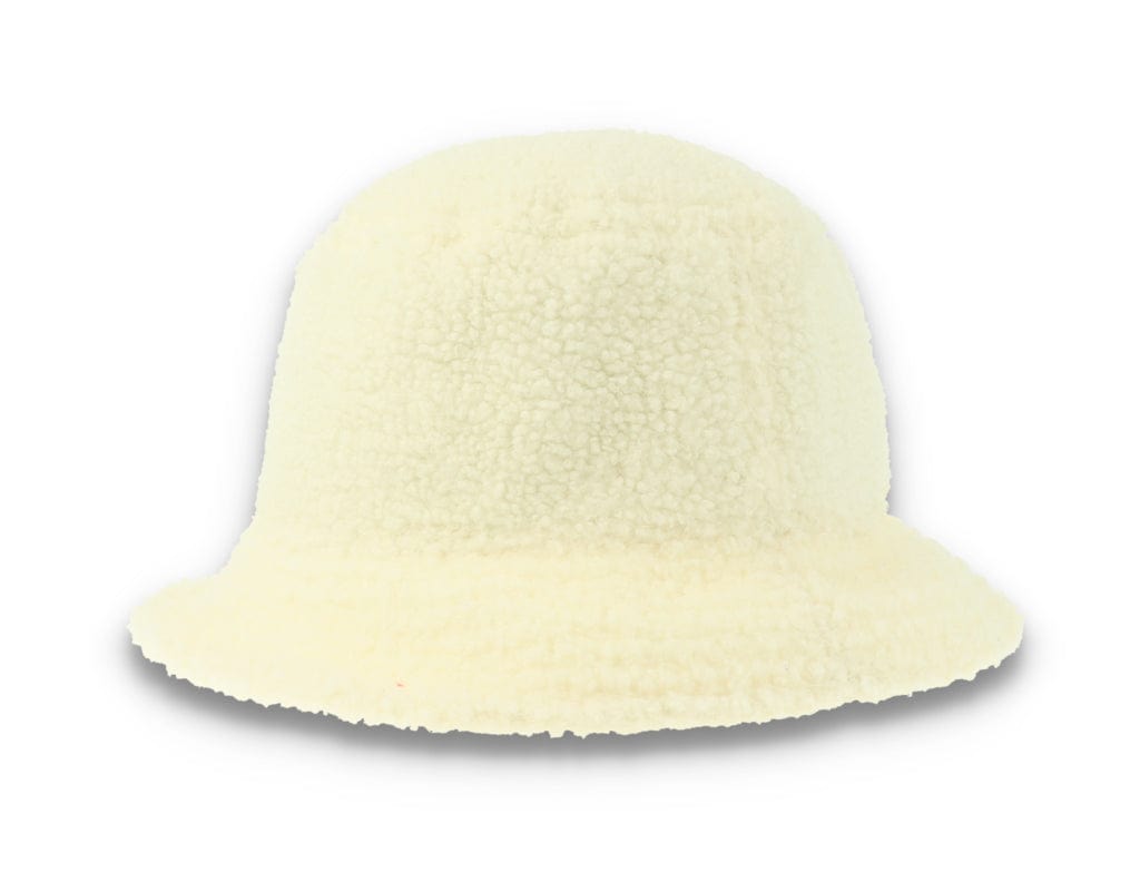 Bucket Hat Womens Borg Off-White - LOKK