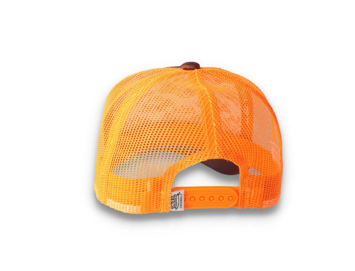 Von Dutch Trucker Cap Satin Brown/Orange - LOKK