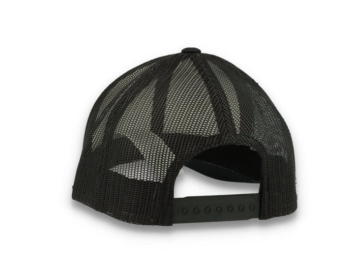 Black/White Trucker Cap White Front/Black Mesh Retro - Yupoong 6606CF - LOKK