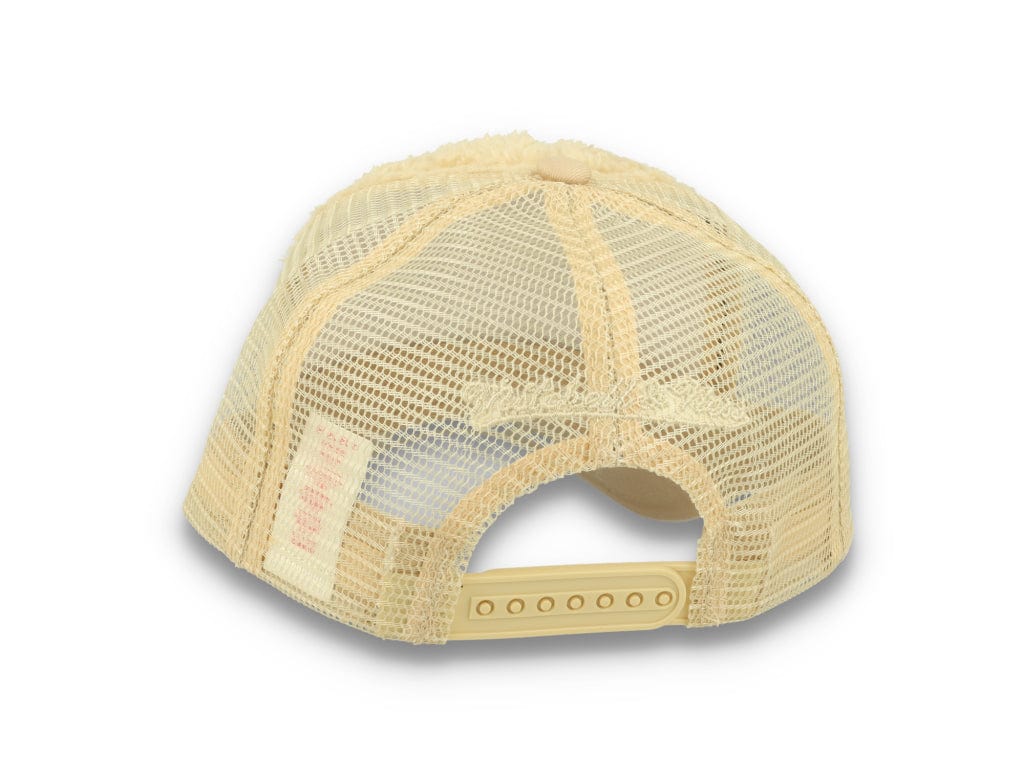 Trucker Cap NBA Sherpa Trucker Milwaukee Bucks Off White - LOKK