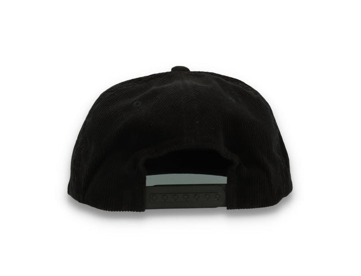 Yupoong 6508 Premium Corduroy Snapback Black - LOKK