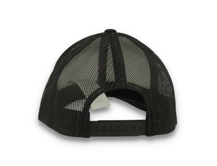 Black/White Trucker Cap White Front/Black Mesh Retro - Yupoong 6606CF - LOKK