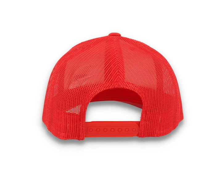 Red Trucker Cap Retro - Yupoong 6606 - LOKK