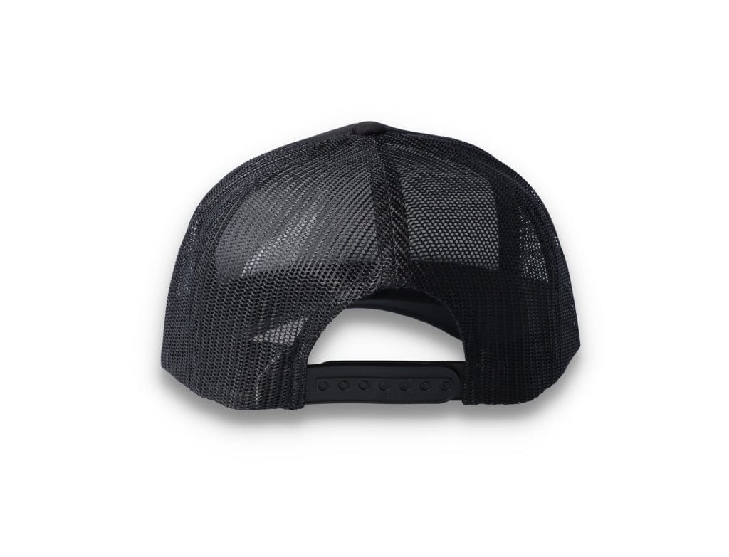 Black Trucker Cap Foam Curved Visor 6005FC - Yupoong - LOKK