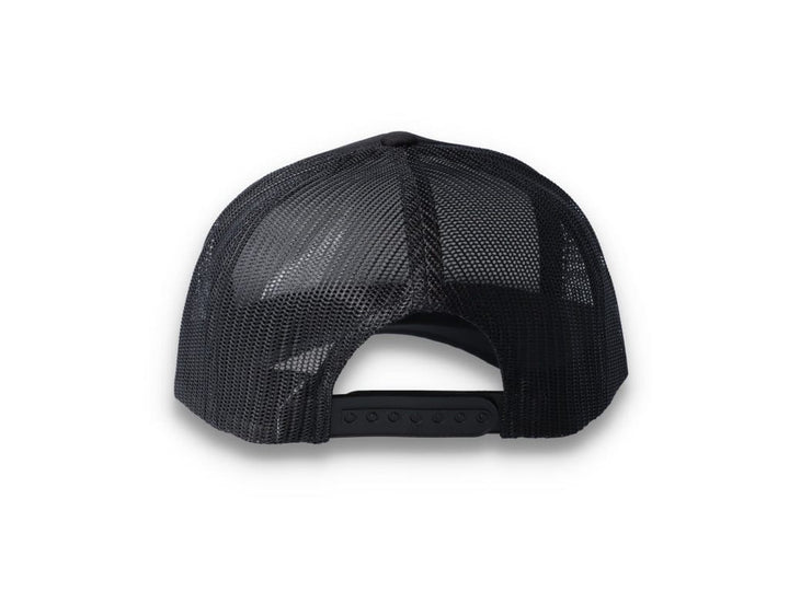 Black Trucker Cap Foam Curved Visor 6005FC - Yupoong - LOKK