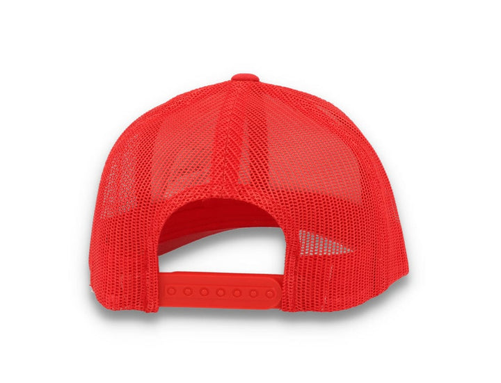 Red Trucker Cap Retro - Yupoong 6606 - LOKK