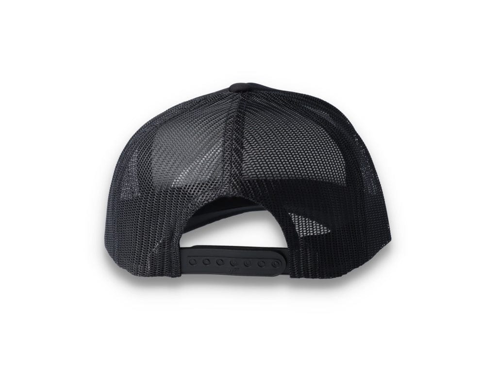 Black Trucker Cap Foam Curved Visor 6005FC - Yupoong - LOKK
