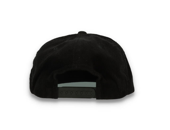 Yupoong 6508 Premium Corduroy Snapback Black - LOKK