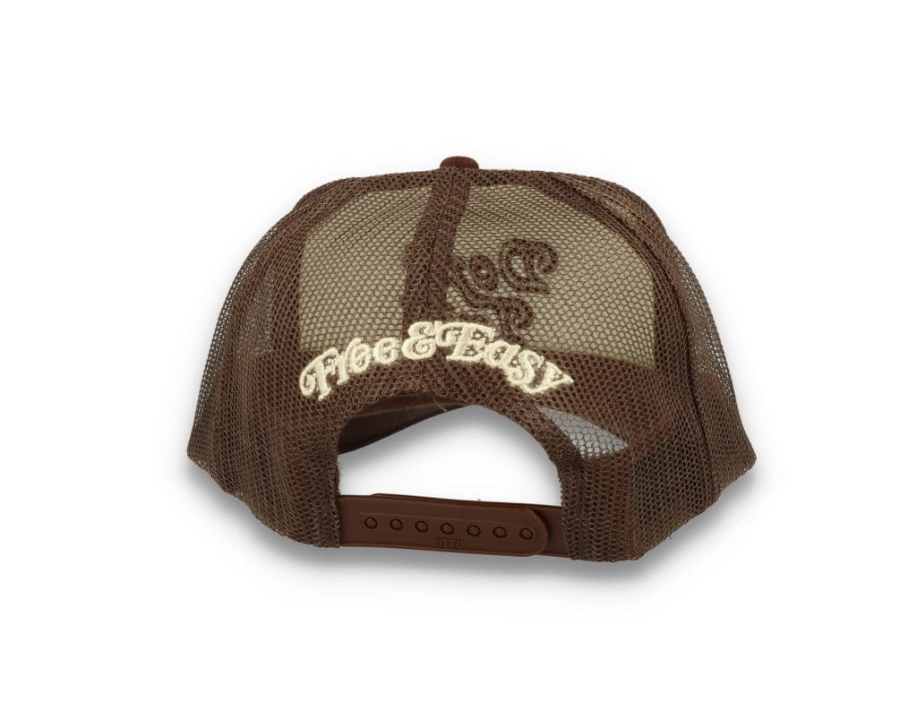 Trucker Cap Free & Easy Don't Trip Tan/Brown - LOKK