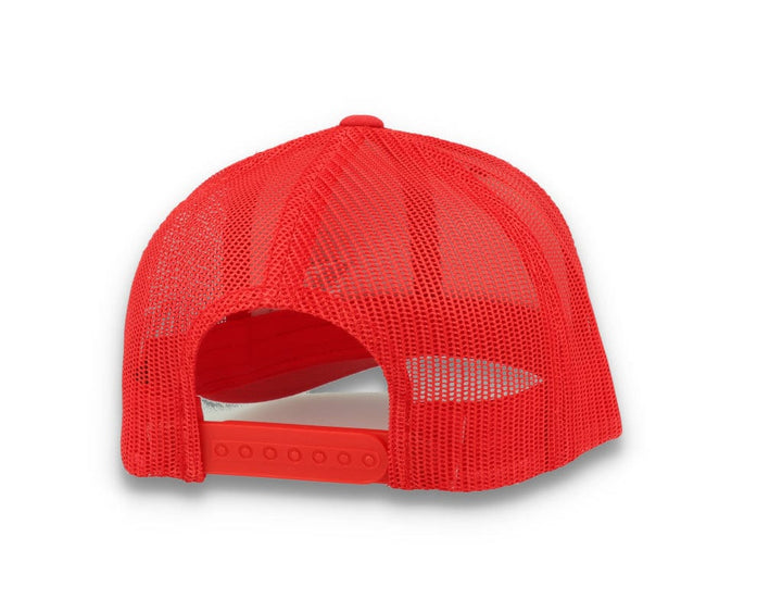 Red Trucker Cap Retro - Yupoong 6606 - LOKK