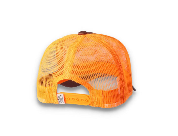 Von Dutch Trucker Cap Satin Brown/Orange - LOKK