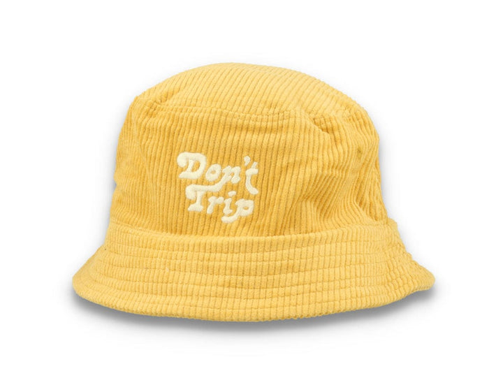 Bucket Hat Gold Free & Easy Don't Trip Fat Corduroy - LOKK