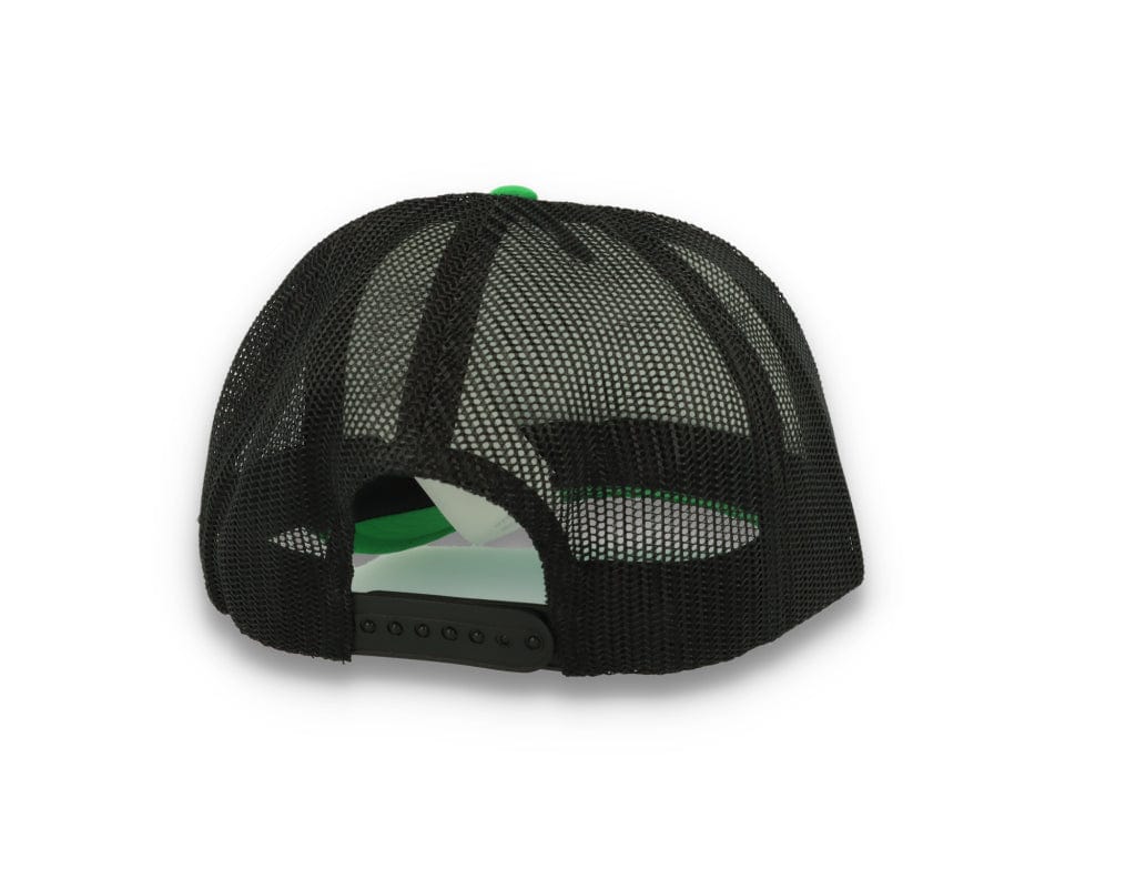 Trucker Cap White/Green/Black Atlantis Rapper Foam - LOKK