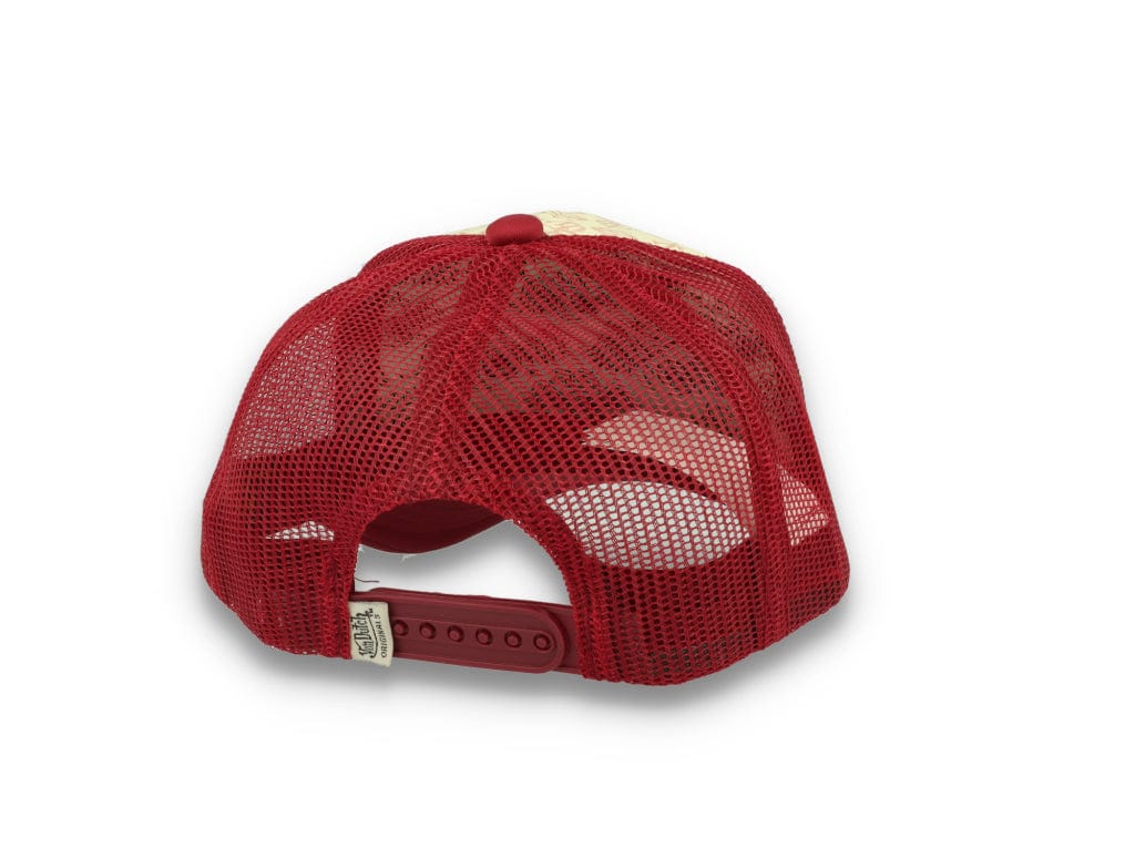 Von Dutch Trucker Cap Tampa Foam All Over Print Red/Blue - LOKK
