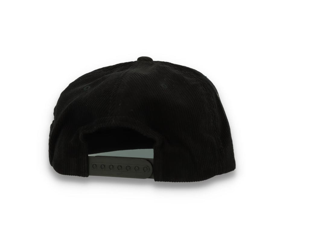 Yupoong 6508 Premium Corduroy Snapback Black - LOKK