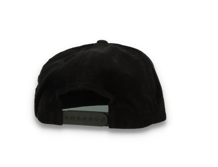 Yupoong 6508 Premium Corduroy Snapback Black - LOKK