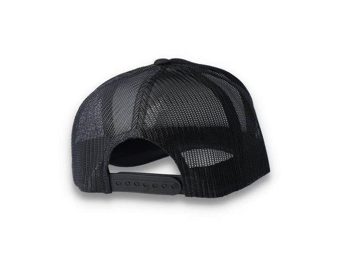 Black Trucker Cap Foam Curved Visor 6005FC - Yupoong - LOKK