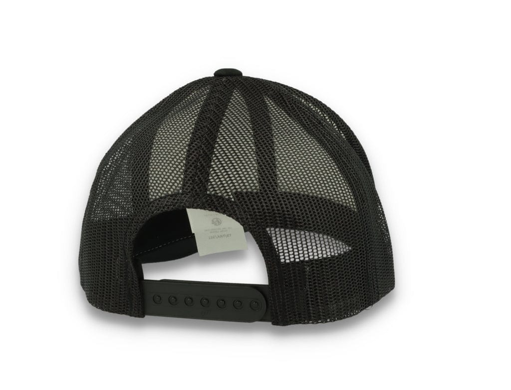 Black/White Trucker Cap White Front/Black Mesh Retro - Yupoong 6606CF - LOKK
