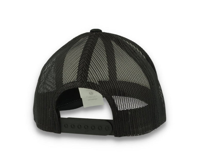Black/White Trucker Cap White Front/Black Mesh Retro - Yupoong 6606CF - LOKK