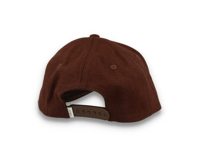 Wool II Baseball Cap Coffee Brown/Ivory - LOKK
