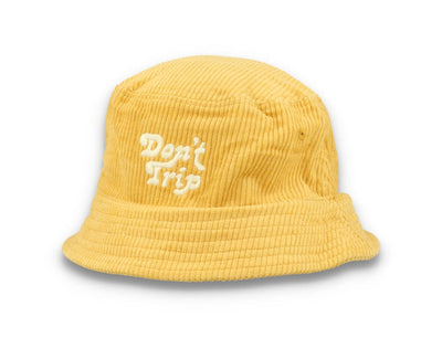 Bucket Hat Gold Free & Easy Don't Trip Fat Corduroy