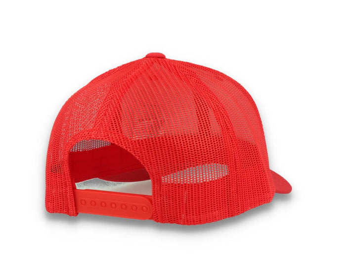 Red Trucker Cap Retro - Yupoong 6606 - LOKK
