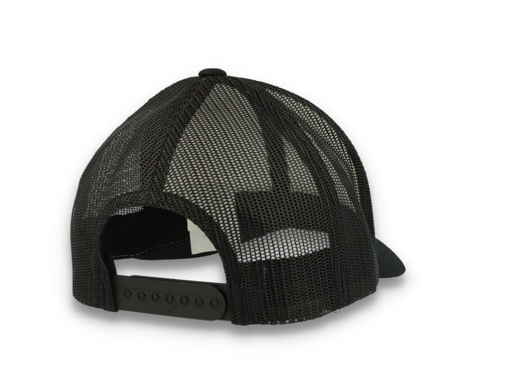 Black/White Trucker Cap White Front/Black Mesh Retro - Yupoong 6606CF - LOKK