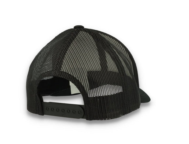 Black/White Trucker Cap White Front/Black Mesh Retro - Yupoong 6606CF - LOKK