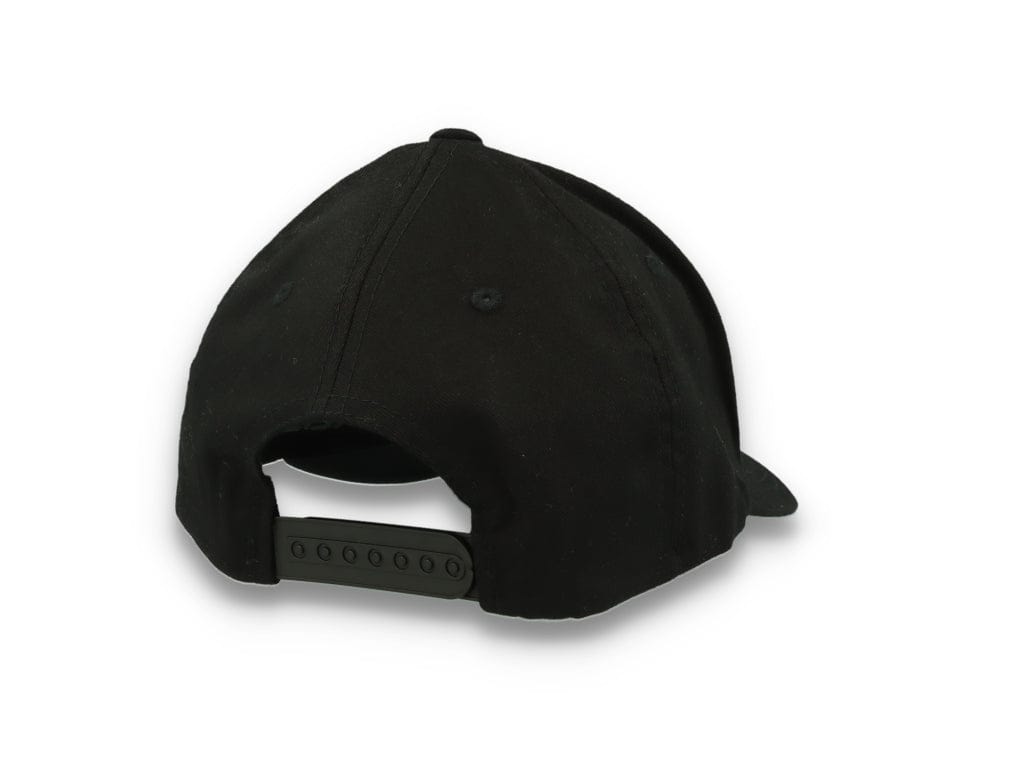 Curved Baseball Cap Snapback Stretch-Fit Black - Yupoong 7706FF - LOKK