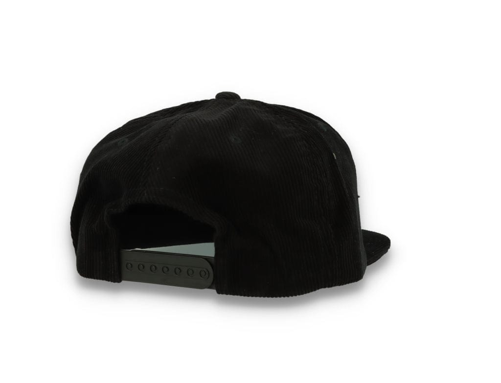 Yupoong 6508 Premium Corduroy Snapback Black - LOKK