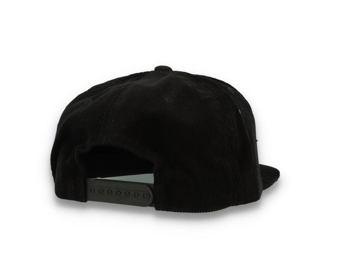 Yupoong 6508 Premium Corduroy Snapback Black - LOKK