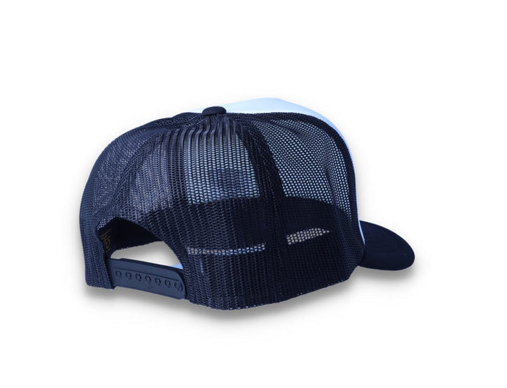 Black/White Trucker Cap Foam Curved Visor 6005FC - Yupoong - LOKK