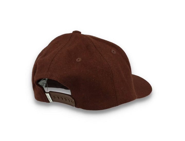 Wool II Baseball Cap Coffee Brown/Ivory - LOKK
