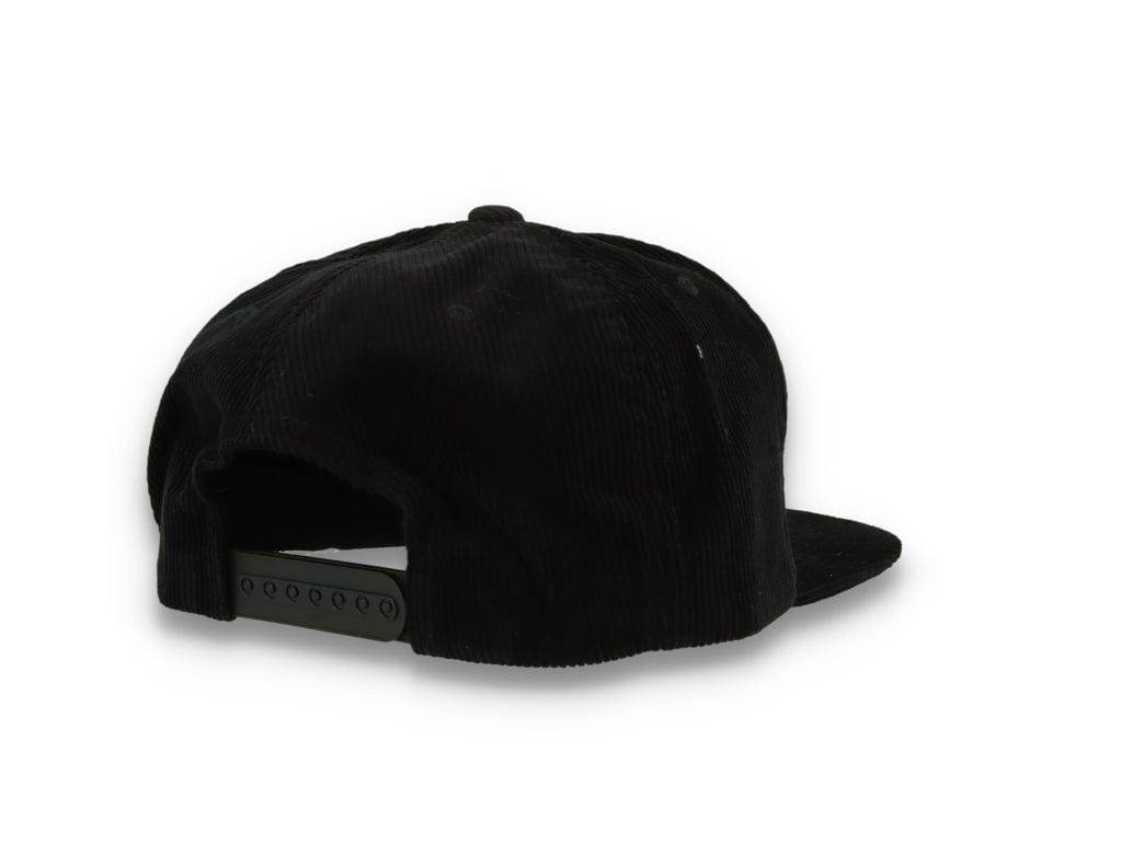 Yupoong 6508 Premium Corduroy Snapback Black - LOKK