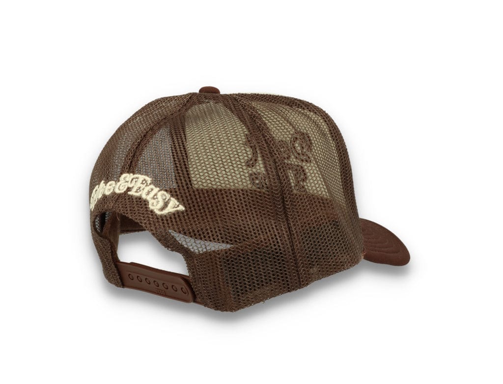 Trucker Cap Free & Easy Don't Trip Tan/Brown - LOKK