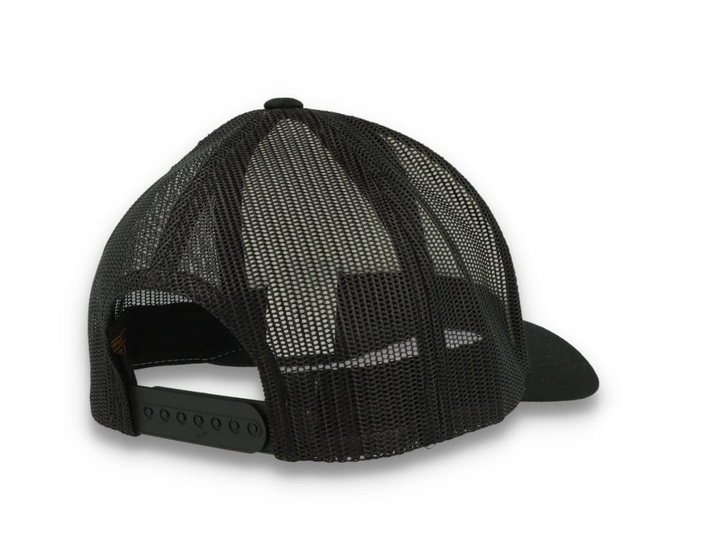 Black/White Trucker Cap White Front/Black Mesh Retro - Yupoong 6606CF - LOKK
